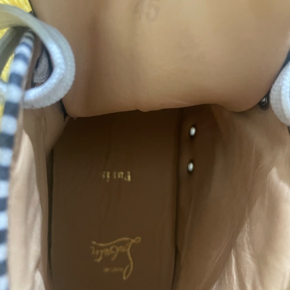 Christian Louboutin Textured High-Tops in Gray and Black - Picture 3 of 6